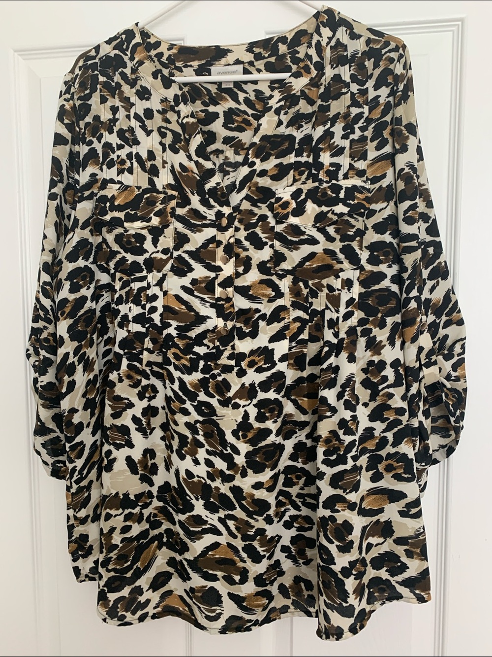 Avenue Leopard Blouse